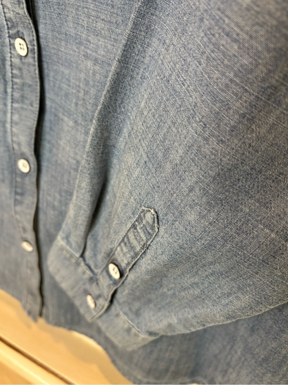 EUC J. Jill 100% Cotton Button-Down Shirt in Light Blue - Picture 6 of 9